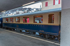 
RhB dining car at St Moritz, February 2019