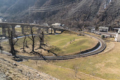 
RhB Bruschia spiral near Tirano, Italy, February 2019