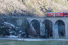 
RhB Bruschia spiral near Tirano, Italy, February 2019