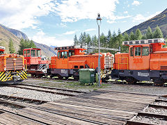 
RhB '231', '232', and '233' at Realp, September 2022