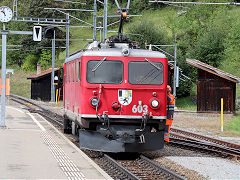 
RhB '603' at Filisur, September 2022