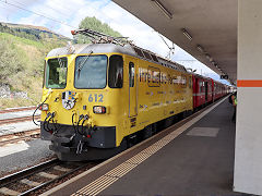 
RhB '612' at Scuol Tarasp, September 2022