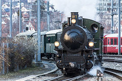 
RhB '107' at Chur, February 2019