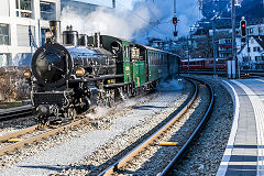 
RhB '107' at Chur, February 2019