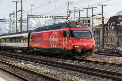 
SBB '460 047' at Thun, February 2019