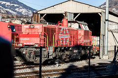 
SBB '843 027' at Brig, February 2019