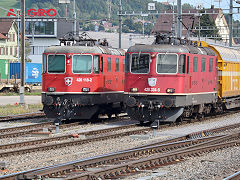 
SBB '420 118' and '420 334' at Gossau, September 2022