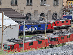 
SBB '420 200', '420 302', '420 028', '420 140' at Bellinzona, May 2022