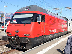 
SBB '460 058' at Aigle, September 2022