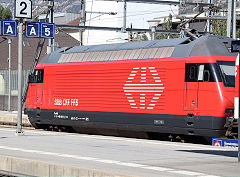 
SBB '460 105' at Visp, September 2022