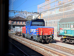 
SBB '923 003' at Martigny, February 2019