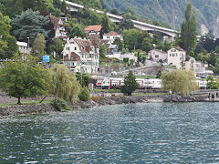 
SBB train approaching Montreux, September 2022