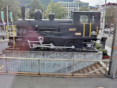 
SBB Steam loco '8487' at Bruchs, September 2022