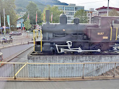 
SBB Steam loco '8487' at Bruchs, September 2022