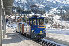 
WaB loco '32' at Wengen, February 2019