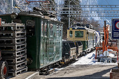 
WaB loco '54' at Lauterbrunnen, February 2019