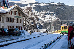 
WaB train at Grindelwald, February 2019