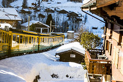 
WaB train at Grindelwald, February 2019