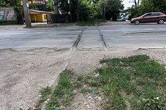 
Tram / railway crossing, Iasi, June 2019