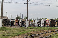 
Timisoara tram depot scrap line, '3008, '3608', '2035', June 2019
