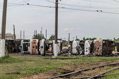 Timisoara tram depot scrap line, '3008, '3608', '2035', June 2019