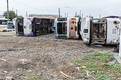 Timisoara tram depot scrap line, '3024', '3008', June 2019