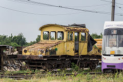 Timisoara tram locomotive 'L3' and tram '3520', June 2019