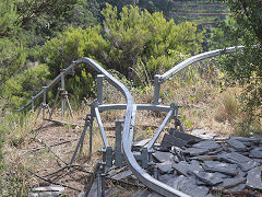 
Monorail points at Manarola, October 2022