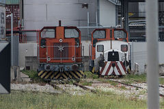 
Industrial locos in Naples dockland, Naples, Italy, May 2018