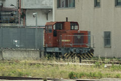 
Industrial locos in Naples dockland, Naples, Italy, May 2018