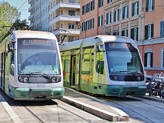 Rome trams '9212' and '9142', May 2022