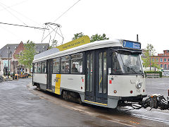 
Antwerp tram '7143' interior, Belgium, June 2024
