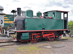 'MF32' from Monceau-Fontaine mine, built by Haine Saint Pierre in 1904, Trois Vallees, Belgium, June 2024