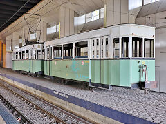 
Preserved trams '310' and '12' at Charleroi, Belgium, June 2024