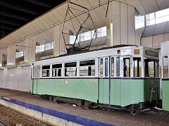 
Preserved tram '310' at Charleroi, Belgium, June 2024
