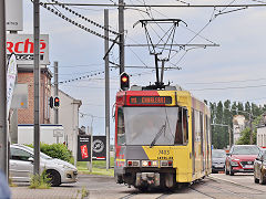 
Tram '7403' at  Charleroi, Belgium, June 2024