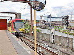 
Tram '7403' at  Charleroi, Belgium, June 2024
