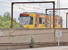
Tram '7403' at  Charleroi, Belgium, June 2024