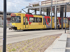 
Tram '7437' at  Charleroi, Belgium, June 2024