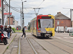 
Tram '7441' at  Charleroi, Belgium, June 2024