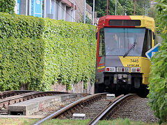 
Tram '7445' at  Charleroi, Belgium, June 2024