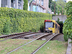 
Tram '7450' at  Charleroi, Belgium, June 2024