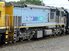 
DF 7213 on the train to Masterton, Carterton, January 2013