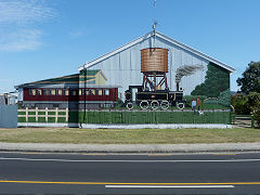 
Gisborne engine shed, Hawkes Bay, January 2013