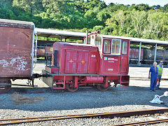 
Kapuni No 24, Price 206 of 1961 from Kapuni Lactose factory, Pahiatua Railcar Museum,  January 2013