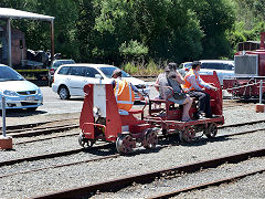 
The Jigger hard at work, Pahiatua Railcar Museum, January 2013