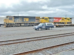 DC 4398 and DC 4692 at Stratford station, Taranaki, January 2013