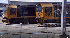 
DL '9129' and DL '9158' on Wellington shed, January 2017