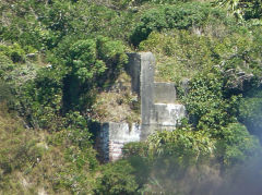 
Fort Ballance, Wellington, 64 pounder / 4 inch gun position next to the see-saw searchlight, January 2013