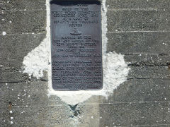 
Memorial plaque, Fort Opau, Makara, Wellington, December 2012